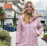 Kozy kabát mályva – Női átmeneti kabát – Innova Fashion – 3. kép